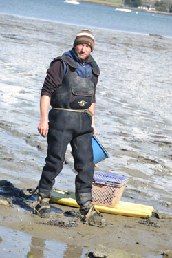 François Le Long - Pêcheur de palourdes - Photo Jacques Le Meur