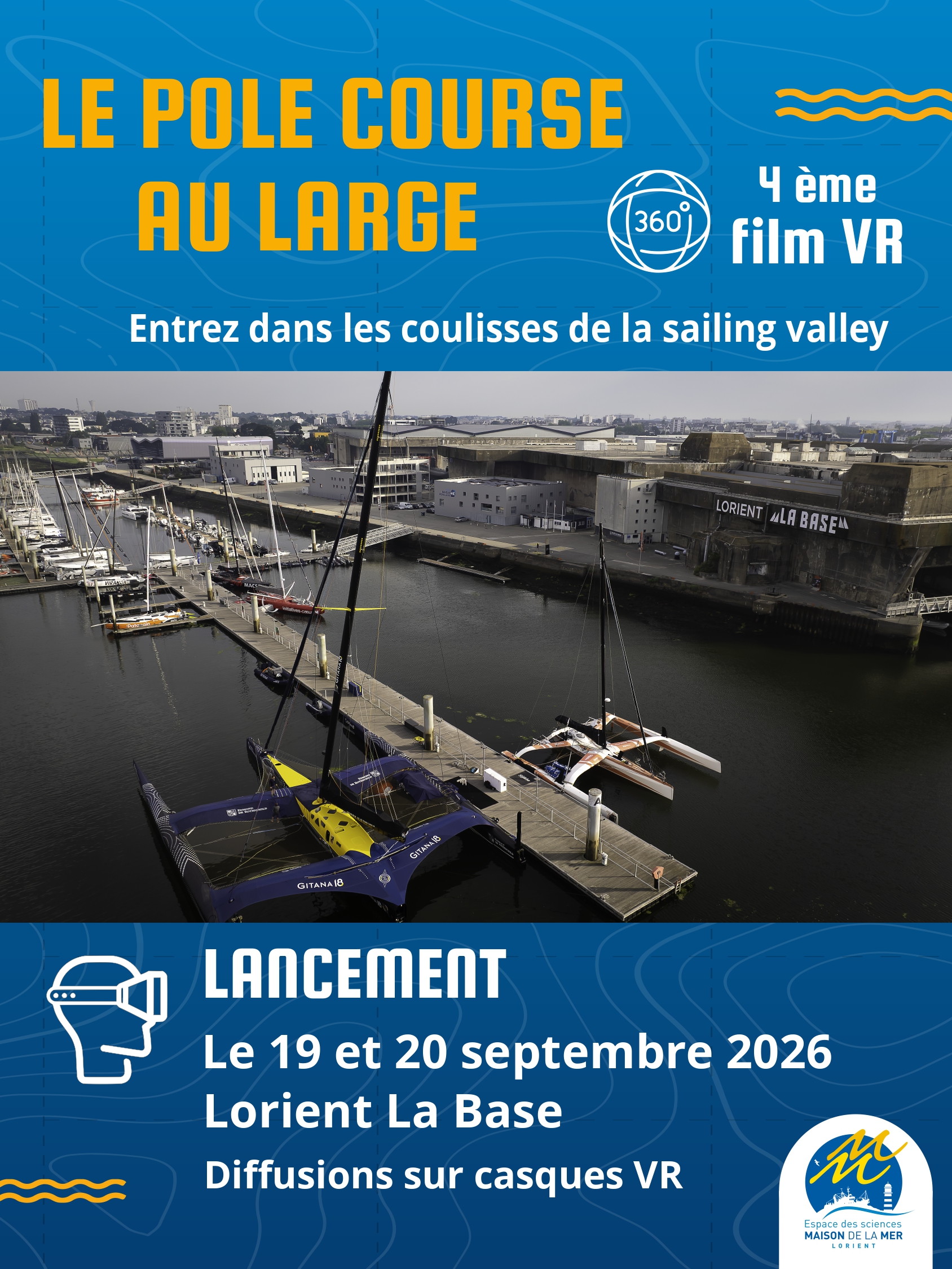 Lancement du film VR 360° « Le pôle course au large »